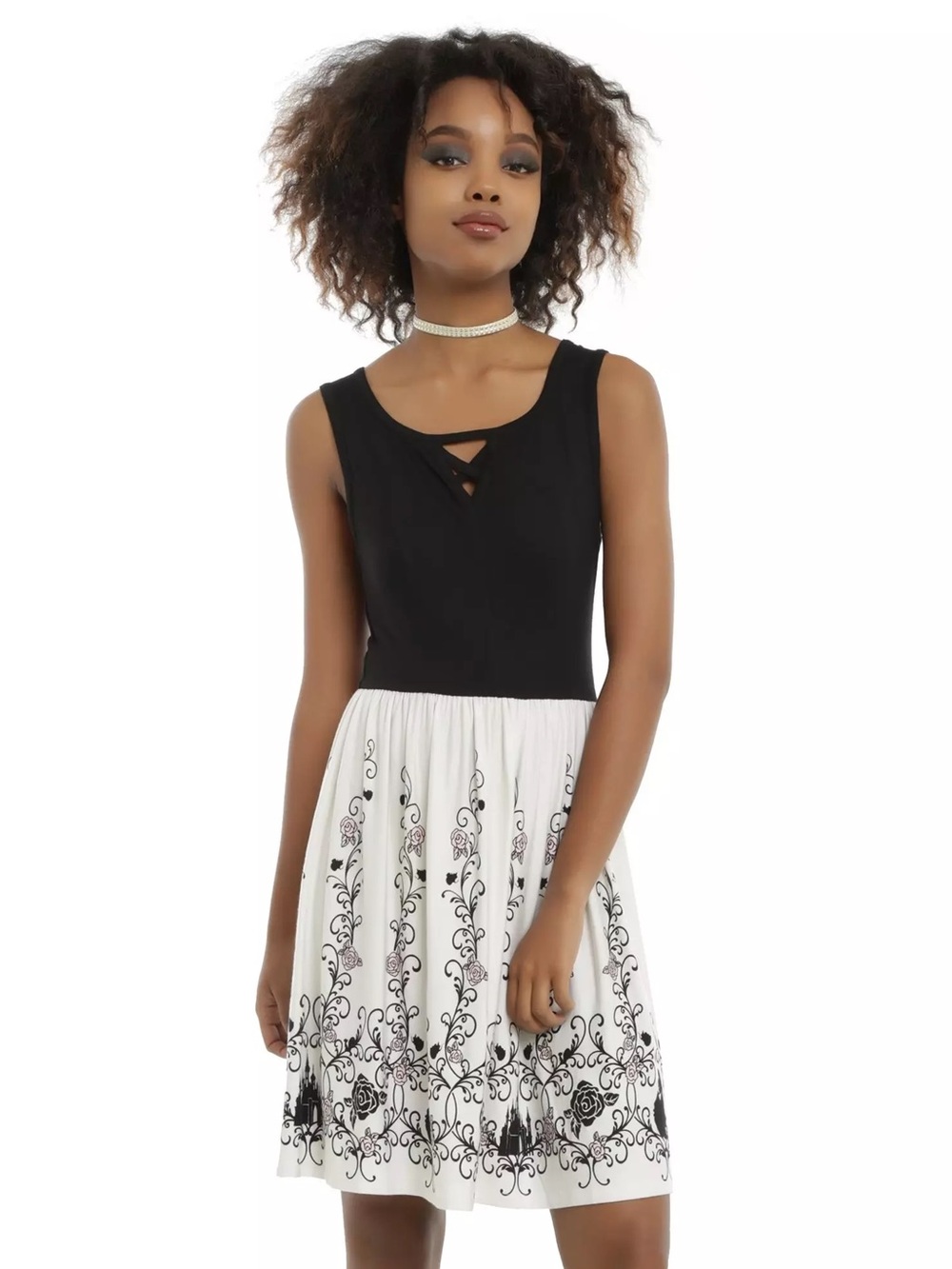 Disney Sleeping Beauty Hot Topic 2016 Fit & Flare Dress M
